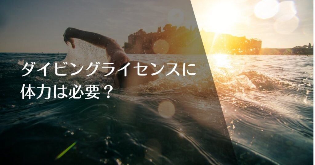 ダイビングライセンスに体力は必要？のアイキャッチ画像